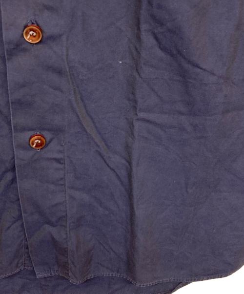 anna matuozzo（アンナマトッツォ）anna matuozzo (アンナマトッツォ) ワイドカラーシャツ ネイビー サイズ:37の古着・服飾アイテム