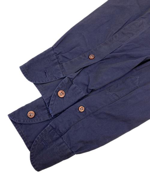 anna matuozzo（アンナマトッツォ）anna matuozzo (アンナマトッツォ) ワイドカラーシャツ ネイビー サイズ:37の古着・服飾アイテム