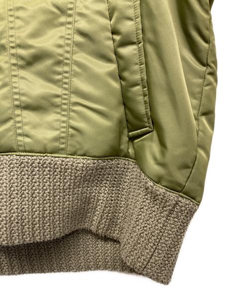 PLATEAU STUDIO（プラテウスタジオ）PLATEAU STUDIO (プラテウスタジオ) レイヤードボンバージャケット オリーブ サイズ:1の古着・服飾アイテム