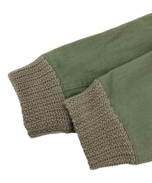 PLATEAU STUDIO（プラテウスタジオ）PLATEAU STUDIO (プラテウスタジオ) レイヤードボンバージャケット オリーブ サイズ:1の古着・服飾アイテム