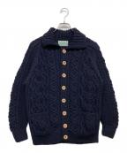 INVERALLANインバーアラン）の古着「アランニットカーディガン」｜ネイビー