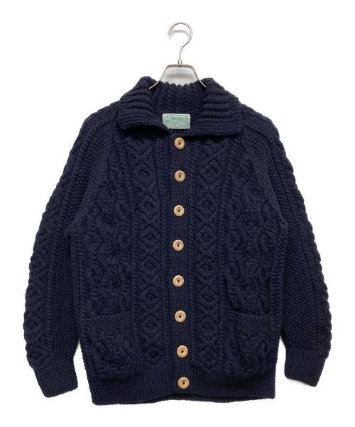 INVERALLAN（インバーアラン）INVERALLAN (インバーアラン) アランニットカーディガン ネイビー サイズ:FREEの古着・服飾アイテム