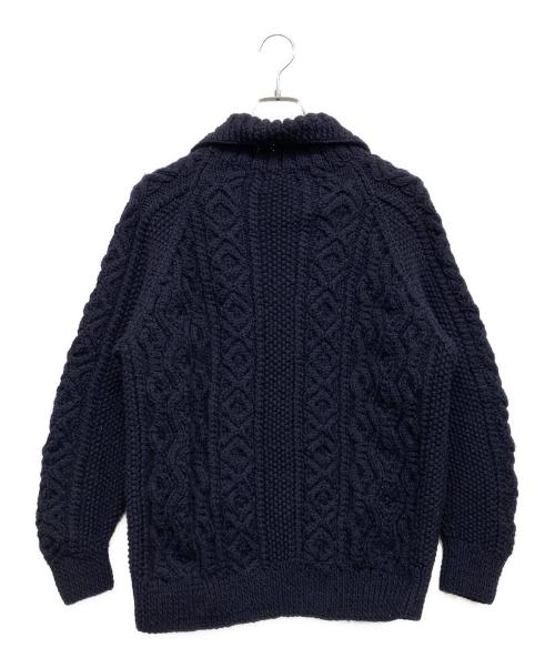 INVERALLAN（インバーアラン）INVERALLAN (インバーアラン) アランニットカーディガン ネイビー サイズ:FREEの古着・服飾アイテム
