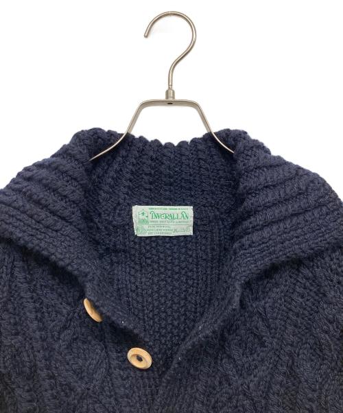 INVERALLAN（インバーアラン）INVERALLAN (インバーアラン) アランニットカーディガン ネイビー サイズ:FREEの古着・服飾アイテム