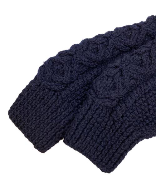 INVERALLAN（インバーアラン）INVERALLAN (インバーアラン) アランニットカーディガン ネイビー サイズ:FREEの古着・服飾アイテム