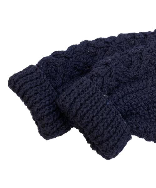 INVERALLAN（インバーアラン）INVERALLAN (インバーアラン) アランニットカーディガン ネイビー サイズ:FREEの古着・服飾アイテム