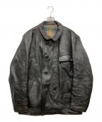 GVF IMPERCUIR GRAULHETジーブイエフ）の古着「コルビジェレザージャケット」｜ブラック