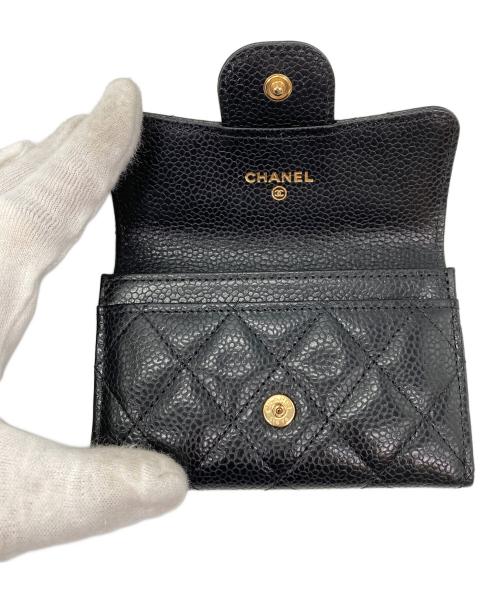 CHANEL（シャネル）CHANEL (シャネル) マトラッセカードケース ブラックの古着・服飾アイテム