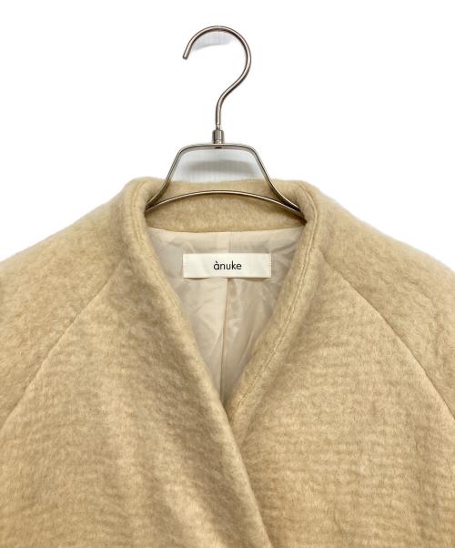anuke（アンヌーク）anuke (アンヌーク) シャギーコート ベージュ サイズ:36の古着・服飾アイテム