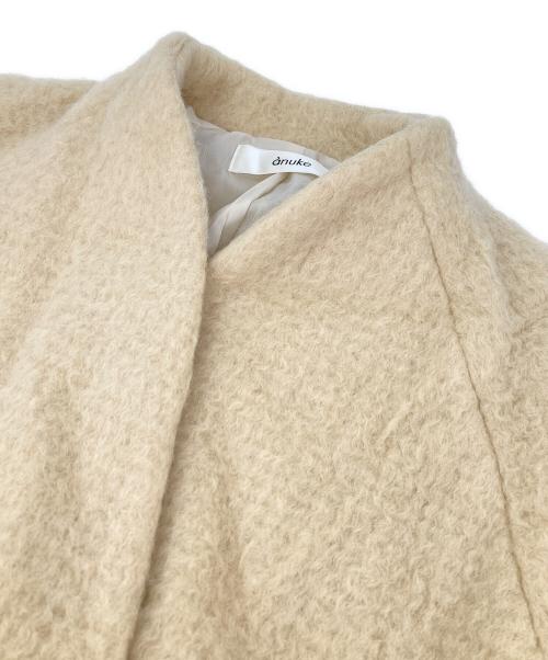 anuke（アンヌーク）anuke (アンヌーク) シャギーコート ベージュ サイズ:36の古着・服飾アイテム