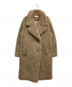anukeアンヌーク）の古着「エコファーオーバーコート」｜ブラウン