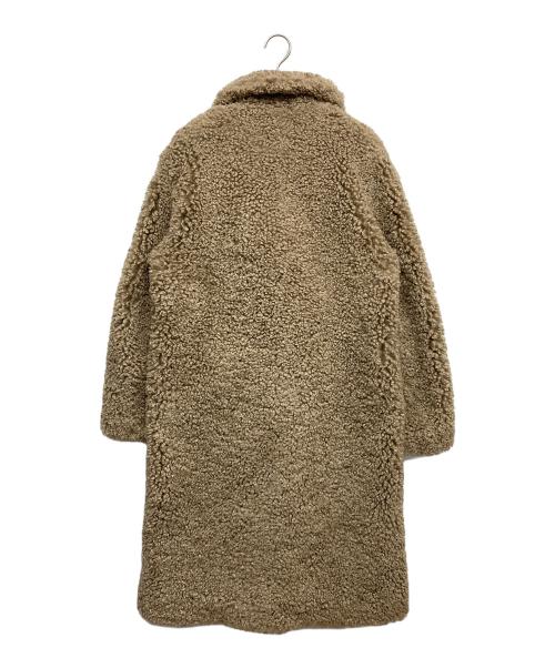 anuke（アンヌーク）anuke (アンヌーク) エコファーオーバーコート ブラウン サイズ:36の古着・服飾アイテム