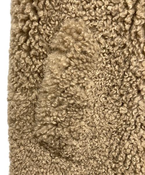 anuke（アンヌーク）anuke (アンヌーク) エコファーオーバーコート ブラウン サイズ:36の古着・服飾アイテム