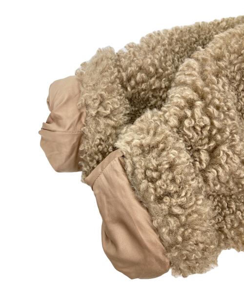 anuke（アンヌーク）anuke (アンヌーク) エコファーオーバーコート ブラウン サイズ:36の古着・服飾アイテム