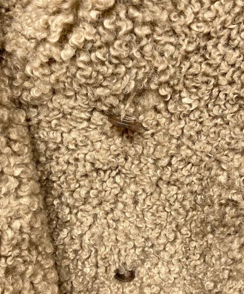 anuke（アンヌーク）anuke (アンヌーク) エコファーオーバーコート ブラウン サイズ:36の古着・服飾アイテム