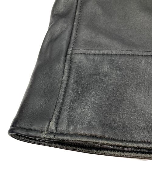 Schott（ショット）Schott (ショット) スタッズラムレザーダブルライダースジャケット ブラック サイズ:XSの古着・服飾アイテム