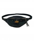 IRON HEARTアイアンハート）の古着「21oz黒鎧デニム ウエストバッグ」｜ブラック