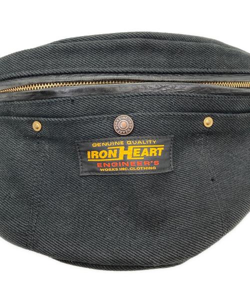 IRON HEART（アイアンハート）IRON HEART (アイアンハート) 21oz黒鎧デニム ウエストバッグ ブラックの古着・服飾アイテム