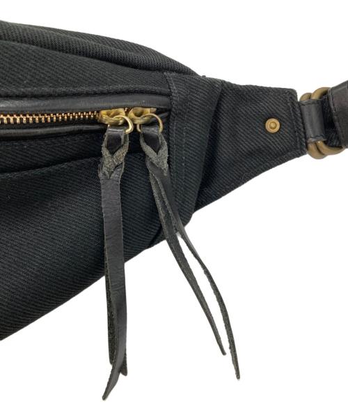 IRON HEART（アイアンハート）IRON HEART (アイアンハート) 21oz黒鎧デニム ウエストバッグ ブラックの古着・服飾アイテム