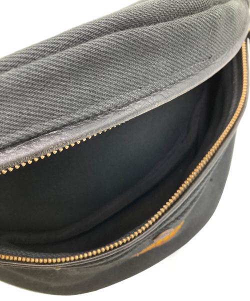 IRON HEART（アイアンハート）IRON HEART (アイアンハート) 21oz黒鎧デニム ウエストバッグ ブラックの古着・服飾アイテム