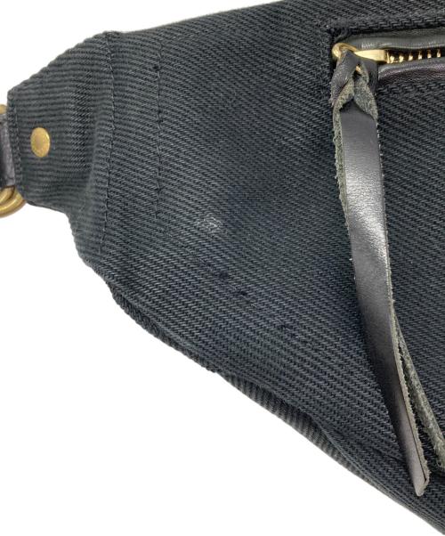 IRON HEART（アイアンハート）IRON HEART (アイアンハート) 21oz黒鎧デニム ウエストバッグ ブラックの古着・服飾アイテム