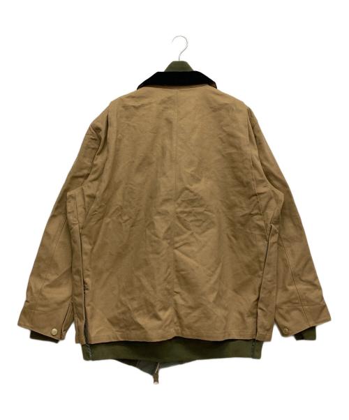 sacai（サカイ）sacai (サカイ) CARHARTT WIP (カーハート ワークインプログレス) Canvas MA-1 Jacket Michigan ブラウン サイズ:3の古着・服飾アイテム