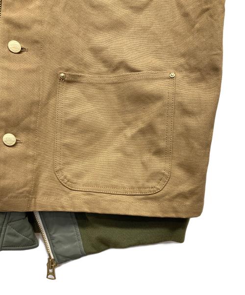 sacai（サカイ）sacai (サカイ) CARHARTT WIP (カーハート ワークインプログレス) Canvas MA-1 Jacket Michigan ブラウン サイズ:3の古着・服飾アイテム