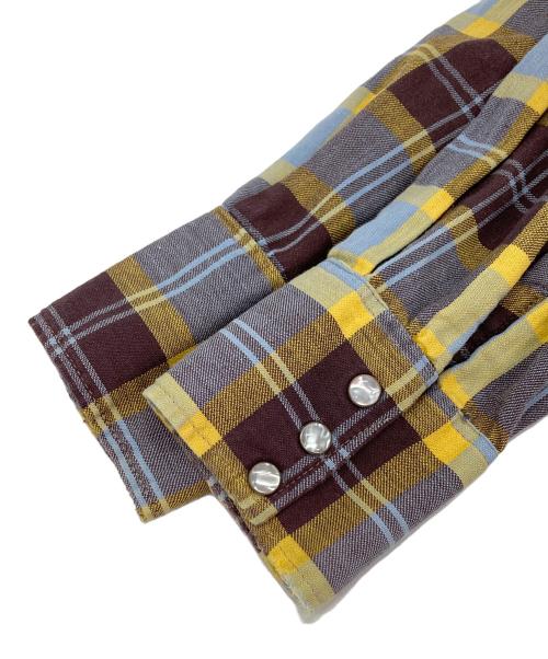 WOOLRICH（ウールリッチ）WOOLRICH (ウールリッチ) チェックシャツ ブラウン×イエロー サイズ:XLの古着・服飾アイテム