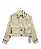 TODAYFULトゥデイフル）の古着「Ladderlace Doubleface Blouson」｜ベージュ