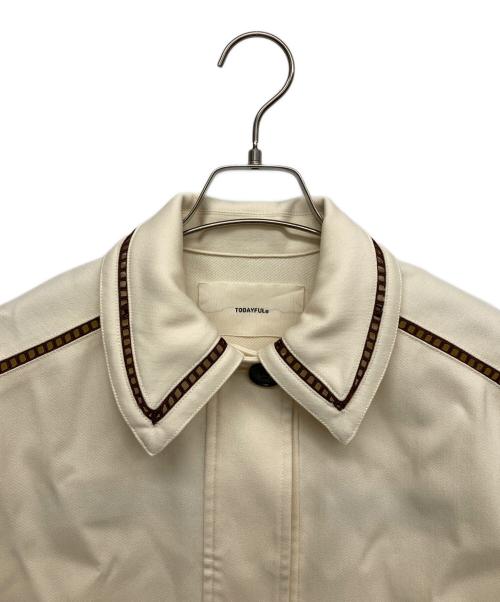 TODAYFUL（トゥデイフル）TODAYFUL (トゥデイフル) Ladderlace Doubleface Blouson ベージュ サイズ:35の古着・服飾アイテム