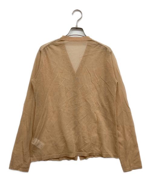 Plage（プラージュ）Plage (プラージュ) SHEER VN カーディガン ブラウン サイズ:FREEの古着・服飾アイテム