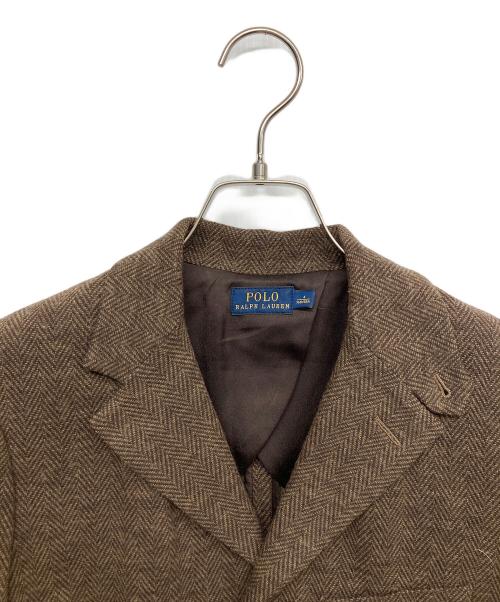 POLO RALPH LAUREN（ポロ・ラルフローレン）POLO RALPH LAUREN (ポロ・ラルフローレン) テーラードジャケット ブラウン サイズ:88Aの古着・服飾アイテム