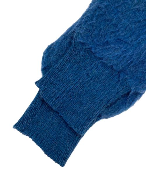 Rob Scot GOLD LABEL（ロブスコット ゴールドレーベル）Rob Scot GOLD LABEL (ロブスコット ゴールドレーベル) モヘアカーディガン ブルー サイズ:Mの古着・服飾アイテム