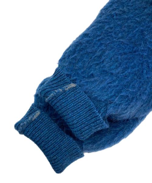 Rob Scot GOLD LABEL（ロブスコット ゴールドレーベル）Rob Scot GOLD LABEL (ロブスコット ゴールドレーベル) モヘアカーディガン ブルー サイズ:Mの古着・服飾アイテム