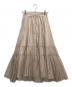 JUSGLITTY (ジャスグリッティー) プチラメドットティアードスカート ベージュ サイズ:1：3000円