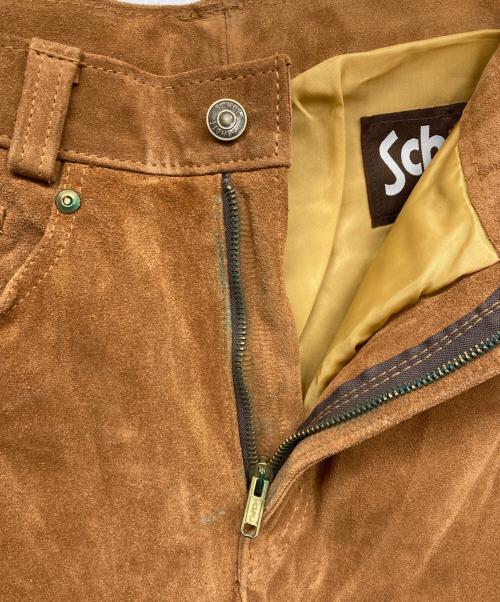 Schott（ショット）schott (ショット) レザーパンツ ブラウン サイズ:30の古着・服飾アイテム