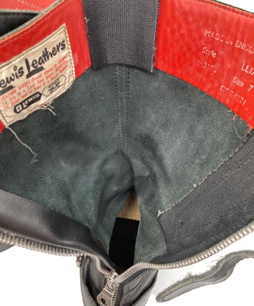 Lewis Leathers（ルイスレザース）Lewis Leathers (ルイスレザース) レーシングモーターサイクルブーツ ブラック サイズ:7の古着・服飾アイテム