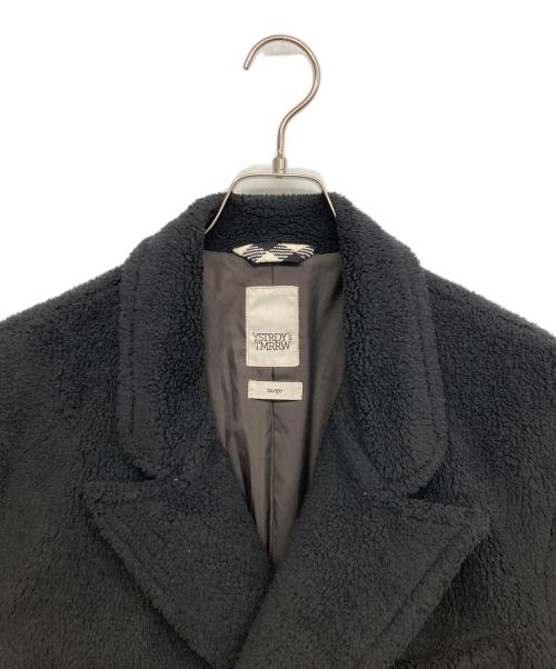 YSTRDY'S TMRRW（イエスタデイズトゥモロウ）YSTRDY'S TMRRW (イエスタデイズトゥモロウ) ボアコート ブラック サイズ:Lの古着・服飾アイテム