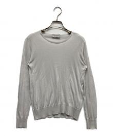 JOHN SMEDLEY（ジョンスメドレー）の古着「クルーネックニット」｜グレー