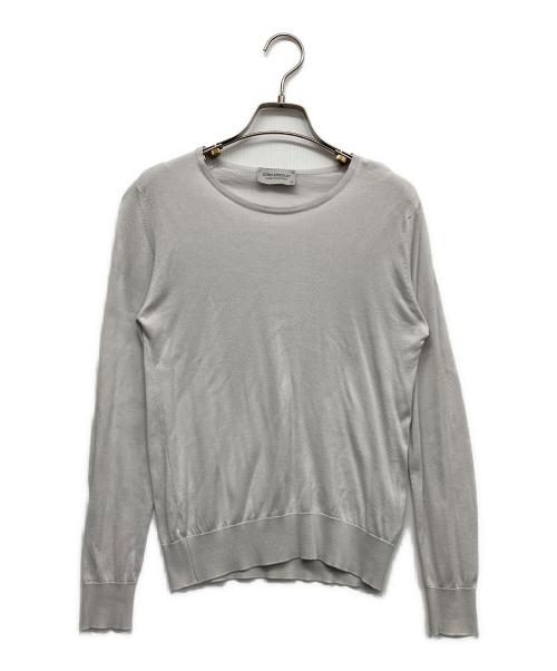 JOHN SMEDLEY（ジョンスメドレー）JOHN SMEDLEY (ジョンスメドレー) クルーネックニット グレー サイズ:XSの古着・服飾アイテム