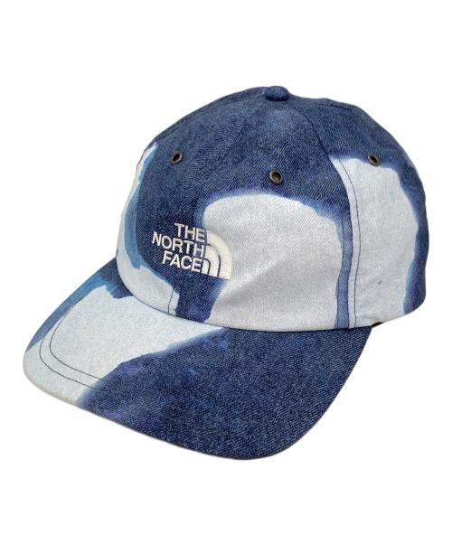 THE NORTH FACE（ザ ノース フェイス）THE NORTH FACE (ザ ノース フェイス) Supreme (シュプリーム) Bleached Denim Print 6-Panel ブルーの古着・服飾アイテム