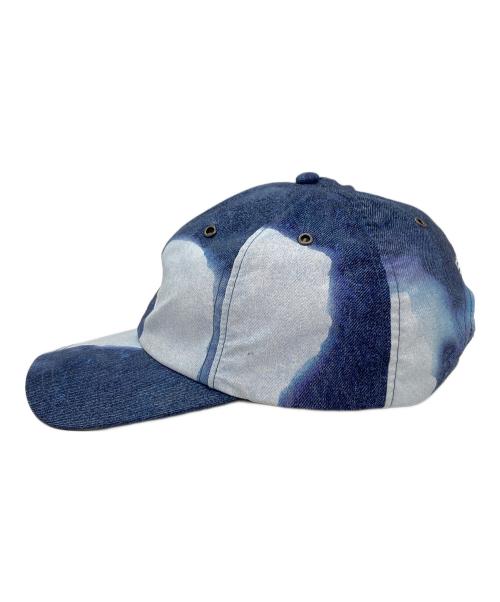 THE NORTH FACE（ザ ノース フェイス）THE NORTH FACE (ザ ノース フェイス) Supreme (シュプリーム) Bleached Denim Print 6-Panel ブルーの古着・服飾アイテム