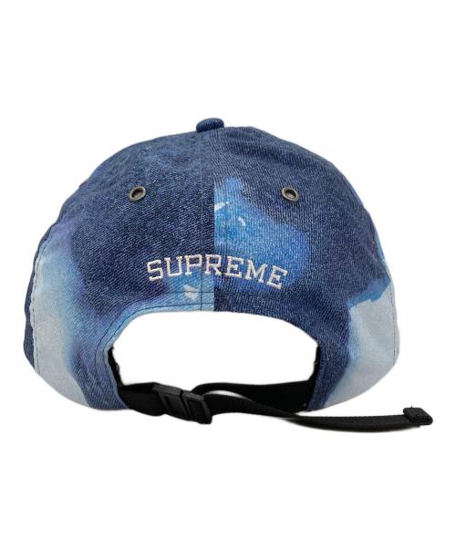 THE NORTH FACE（ザ ノース フェイス）THE NORTH FACE (ザ ノース フェイス) Supreme (シュプリーム) Bleached Denim Print 6-Panel ブルーの古着・服飾アイテム