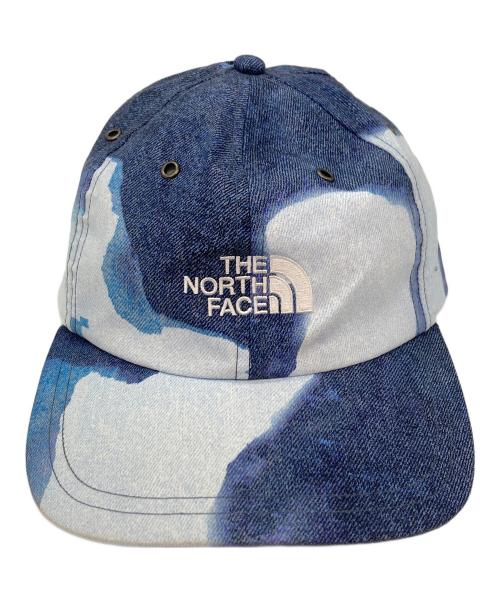 THE NORTH FACE（ザ ノース フェイス）THE NORTH FACE (ザ ノース フェイス) Supreme (シュプリーム) Bleached Denim Print 6-Panel ブルーの古着・服飾アイテム