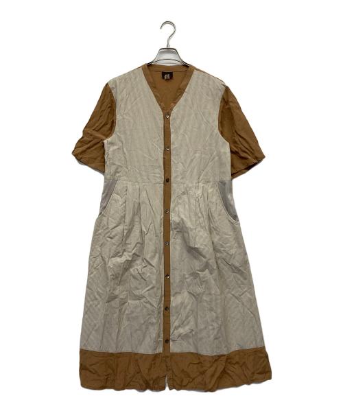 Rosier（ロジエ）Rosier (ロジエ) タイプライターストライプロングコートドレス ブラウン サイズ:38の古着・服飾アイテム