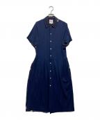 JUNYA WATANABE MAN PINKジュンヤワタナベマン ピンク）の古着「フラワープリントワンピース」｜ネイビー
