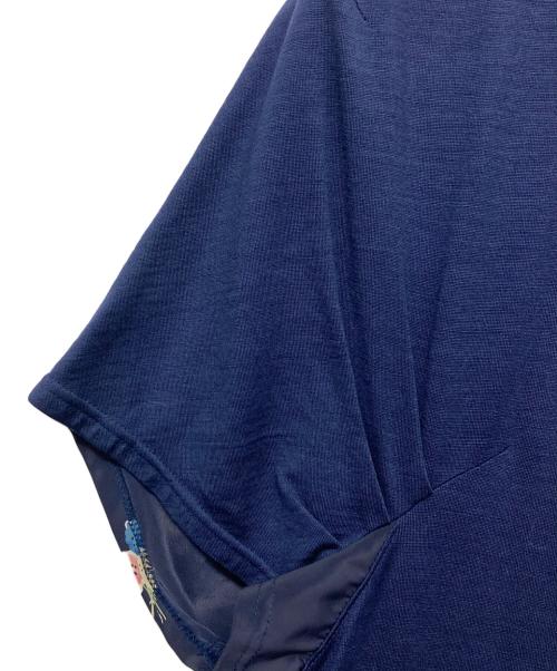 JUNYA WATANABE MAN PINK（ジュンヤワタナベマン ピンク）JUNYA WATANABE MAN PINK (ジュンヤワタナベマン ピンク) フラワープリントワンピース ネイビー サイズ:Mの古着・服飾アイテム