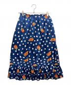 tricot COMME des GARCONSトリココムデギャルソン）の古着「ドットフレアスカート」｜ブルー