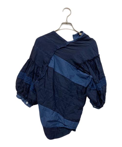 tricot COMME des GARCONS（トリココムデギャルソン）tricot COMME des GARCONS (トリココムデギャルソン) 変形ブラウス ネイビー サイズ:Sの古着・服飾アイテム