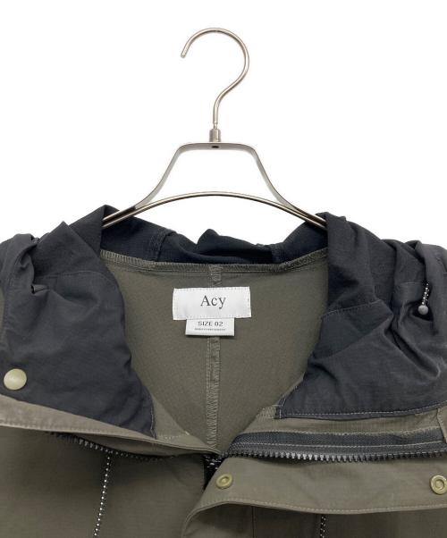 Acy（エイシー）Acy (エイシー) NYLON ANORAK グリーン サイズ:2の古着・服飾アイテム